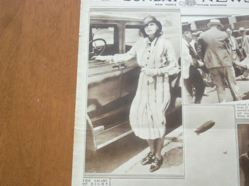 1932 JULY 31 NEW YORK SUNDAY NEWS ROTOGRAVURE SECTION - GARBO- BASEBALL- NP 5013
