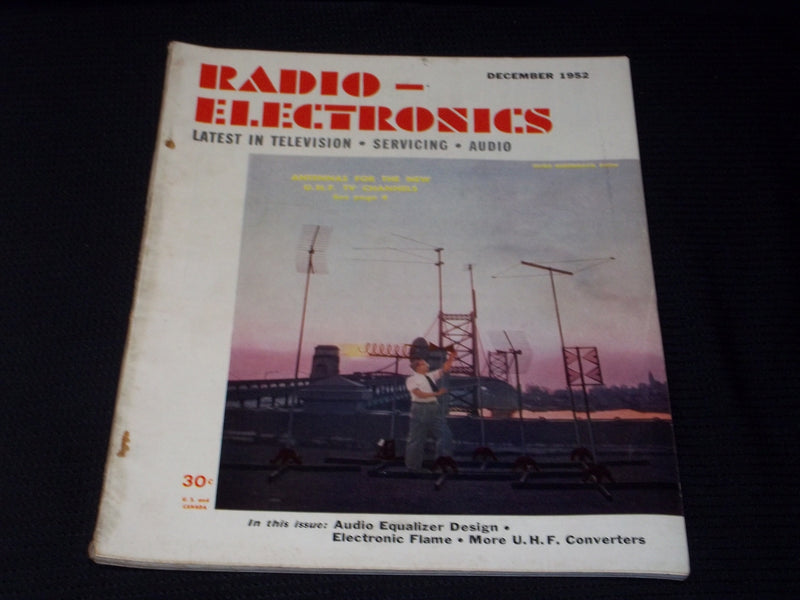 1953 DECEMBER RADIO ELECTRONICS MAGAZINE - ANTENNAS FOR NEW TV CHANNELS - E 7115