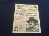 1973 AUGUST 12 MODERN PEOPLE NEWSPAPER - ROCK HUDSON NEARLY KILLED - NP 5680
