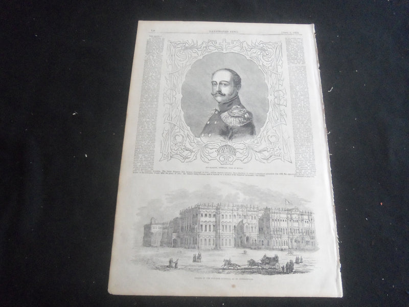 1853 SEPTEMBER 3 ILLUSTRATED NEWS MAGAZINE - COMMANDER INGRAHAM - B 5531N