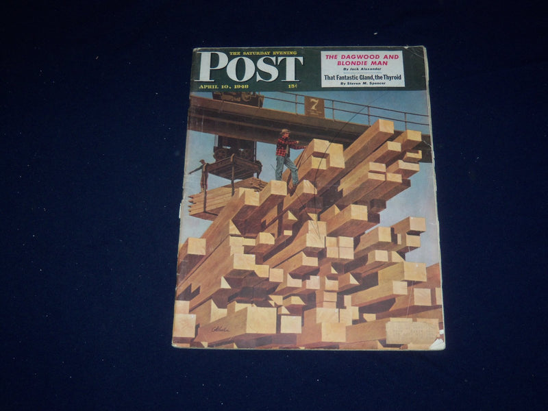 1948 APRIL 10 THE SATURDAY EVENING POST MAGAZINE - ILLUSTRATED COVER - SP 5548
