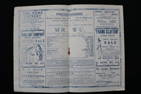 1914 FEBRUARY 16 CORONET THEATRE PROGRAMME - MR. WU - K 1949