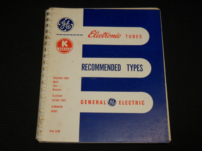 1950'S GENERAL ELECTRIC - KENRAD ELECTRONIC TUBES SOFTCOVER CATALOGUE - KD 4851C