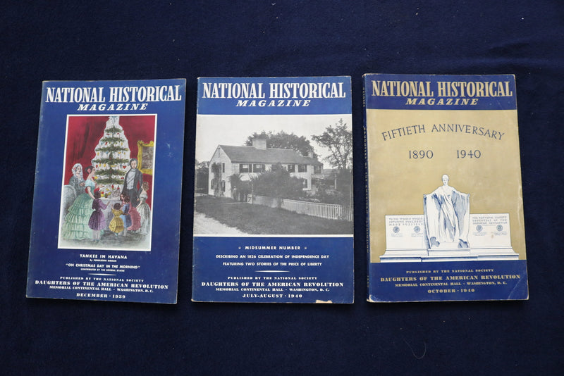 1938-40 DAUGHTERS OF AMERICAN REVOLUTION HISTORICAL MAGAZINE - LOT OF 15- O 3612