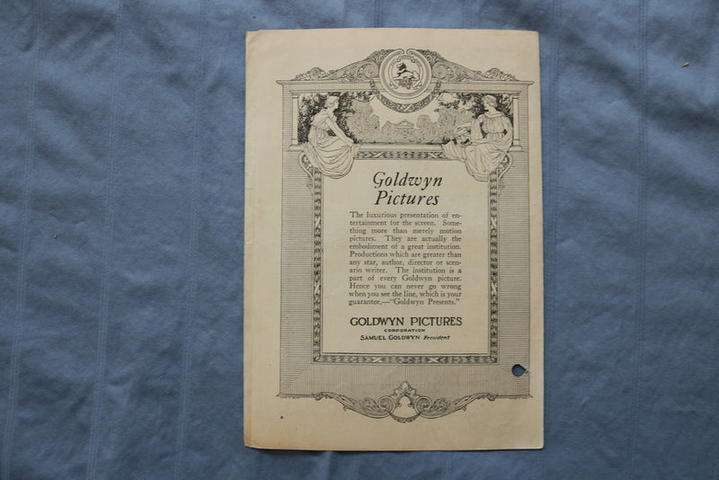 1920 FEBRUARY 8 POLLYANNA - MARY PICKFORD - STRAND THEATRE PROGRAM - K 2739