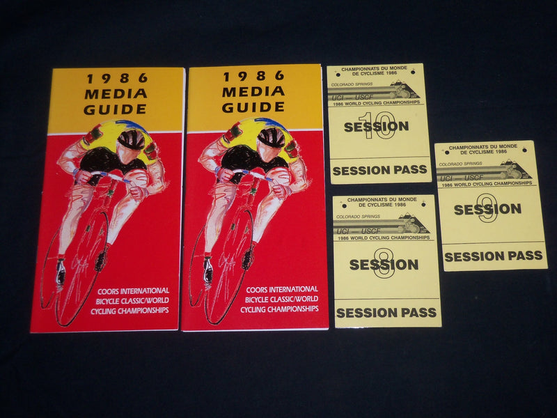 1986 WORLD CYCLING CHAMPIONSHIPS PRESS KIT - COLORADO SPRINGS - J 6789