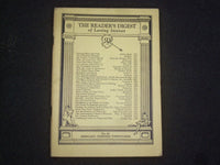 1929 FEBRUARY THE READER'S DIGEST SOFTCOVER BOOK-NUMBER 82-YELLOW COVERS- J 9926