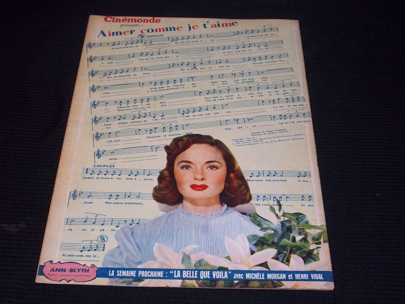 1950 APRIL 3 CINEMONDE MAGAZINE - DUDAN DUPUIS CODET JOURDAN COVER - E 24826