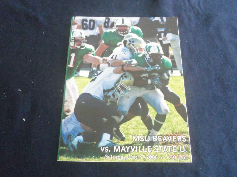 2006 OCT 7 FOOTBALL PROGRAM - MINOT STATE UNIV VS MAYVILLE STATE UNIV - SP 1217R