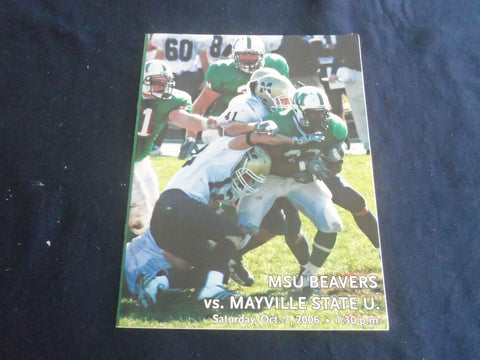 2006 OCT 7 FOOTBALL PROGRAM - MINOT STATE UNIV VS MAYVILLE STATE UNIV - SP 1217R