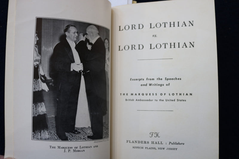 1940 LORD LOTHIA VS. LORD LOTHIAN SOFTCOVER BOOK - K 1564