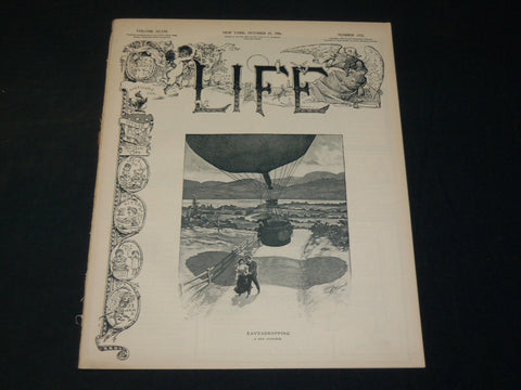 1906 OCTOBER 25 LIFE MAGAZINE - EAVESDROPPING - NICE ILLUSTRATIONS - B 4590I