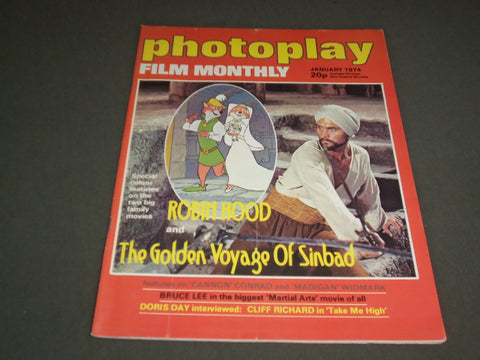 1974 JANUARY PHOTOPLAY FILM MONTHLY MAGAZINE - ROBIN HOOD - SP 7590