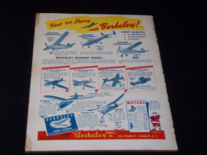 1942 JANUARY FLYING ACES MAGAZINE ILLUSTRATED FRONT COVER - E 146