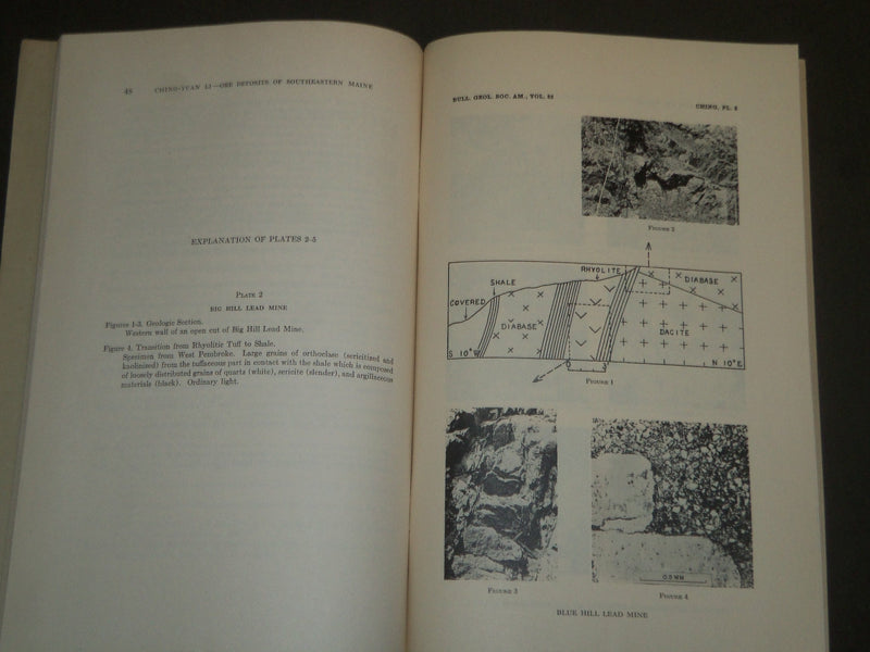 1942 GENESIS OF SOME ORE DEPOSITS OF SOUTHEASTERN MAINE BOOK BY CHING LI- J 4976