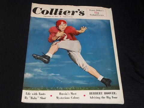 1951 SEPTEMBER 15 COLLIER'S MAGAZINE BOBBY REYNOLDS NEBRASKA COVER - E 4329