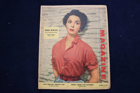 1955 OCTOBER 16 CHICAGO TRIBUNE MAGAZINE - DANA WYNTER COVER - E 22164
