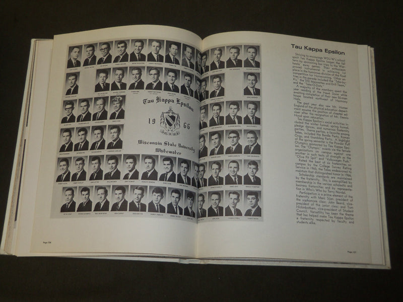 1966 MINNEISKA WISCONSIN STATE UNIVERSITY YEARBOOK - GREAT PHOTOS - YB 1566