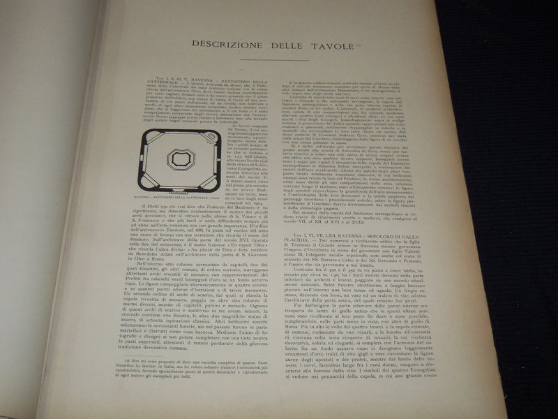 1912 L' ART BISANTINA IN ITALIA VOLUME BY A. COLASANTI - 100 PLATES - Z 261