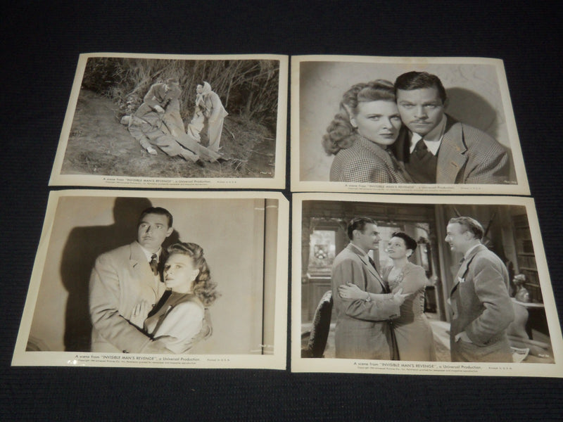 1944 INVISIBLE MAN'S REVENGE MOVIE STILLS - LOT OF 10 PHOTOS - 8x10 - #84