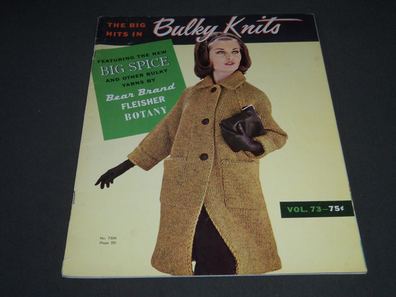1963 BIG HITS IN BULKY KNITS CATALOGS VOLUME 73 - BIG SPICE YARN - ST 5136