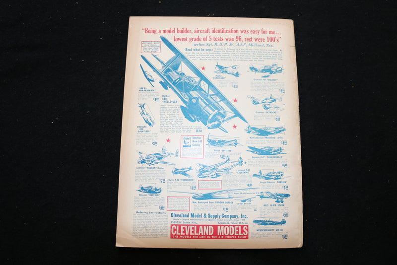 1943 JUNE FLYING ACES MAGAZINE - DE HAVILLAND MOSQUITO COVER - ST 1012F