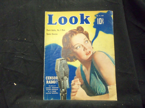 1939 FEBRUARY 14 LOOK MAGAZINE - GREAT PHOTOS & ADS - ST 1430