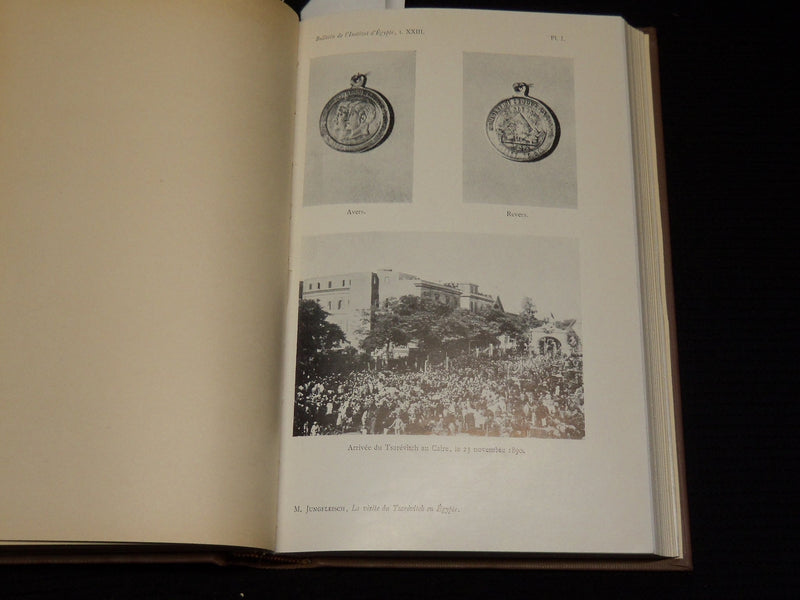 1940-1950 BULLETIN DE L'INSTITUT EGYPTIEN FRENCH VOLUMES LOT OF 10 - KD 52B