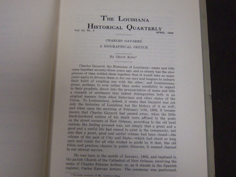 1950 THE LOUISIANA HISTORICAL QUARTERLY MAGAZINE LOT OF 4 - O 1662B