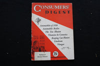 1938 JULY CONSUMERS' DIGEST MAGAZINE - AUTOMOBILES OF 1938 COVER - K 390