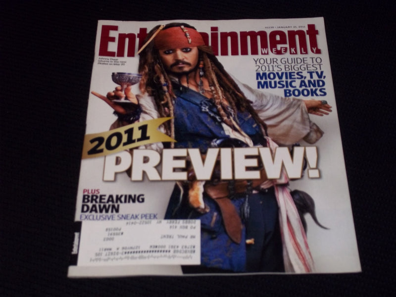 2011 JANUARY 21 ENTERTAINMENT WEEKLY MAGAZINE - JOHNNY DEPP PIRATES - E 12328