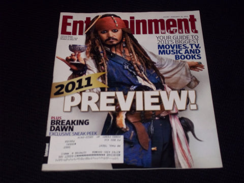 2011 JANUARY 21 ENTERTAINMENT WEEKLY MAGAZINE - JOHNNY DEPP PIRATES - E 12328