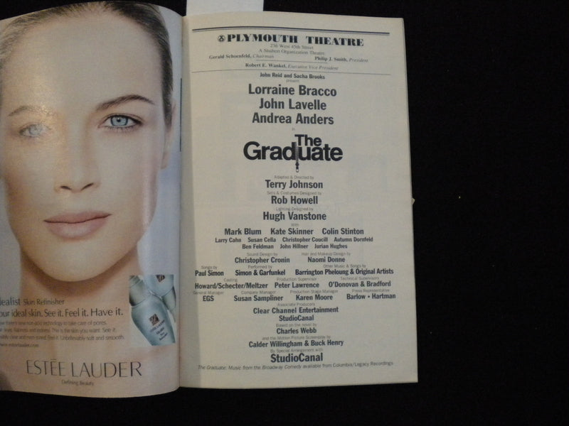 2003 THE GRADUATE PLAYBILL - LORRAINE BRACCO SIGNED + 1 OTHER SIGNATURE - J 8270