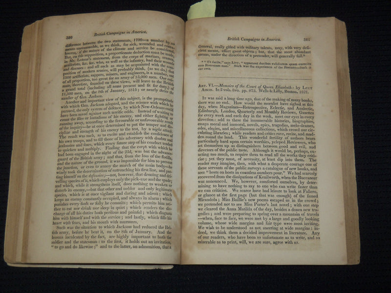 1821 THE LITERARY AND SCIENTIFIC REPOSITORY & CRITICAL REVIEW VOLUME 3 - J 9555