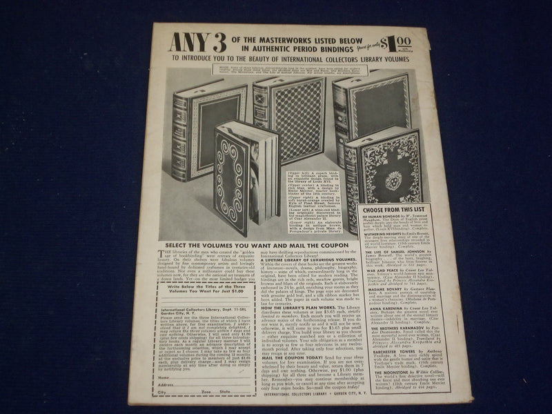1955 NOVEMBER 6 SATURDAY REVIEW MAGAZINE - HARRY S. TRUMAN - SP 9432