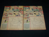 1963 NY DAILY SUNDAY NEWS BABE RUTH COLORING COLLEGE COMICS LOT OF 3 - NP 5384