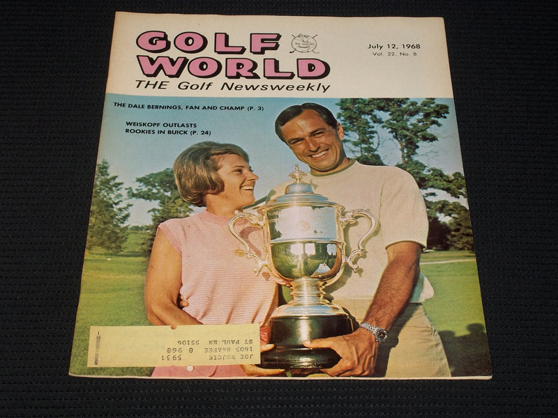 1968 JULY 12 GOLF WORLD MAGAZINE - TOM WEISKOPF FRONT COVER - E 6564