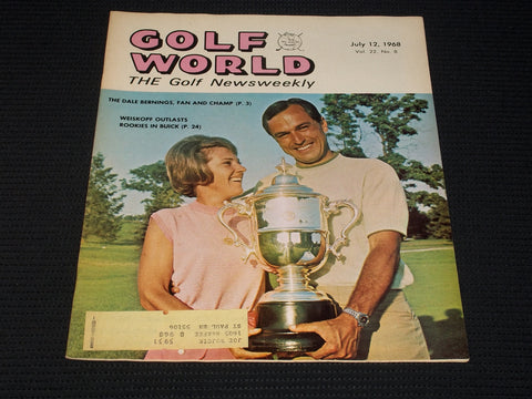 1968 JULY 12 GOLF WORLD MAGAZINE - TOM WEISKOPF FRONT COVER - E 6564