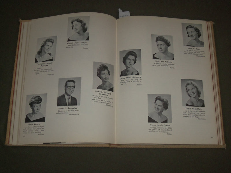 1959 PIONEER PATERSON STATE COLLEGE YEARBOOK - NEW JERSEY - NICE PHOTOS- YB 1344