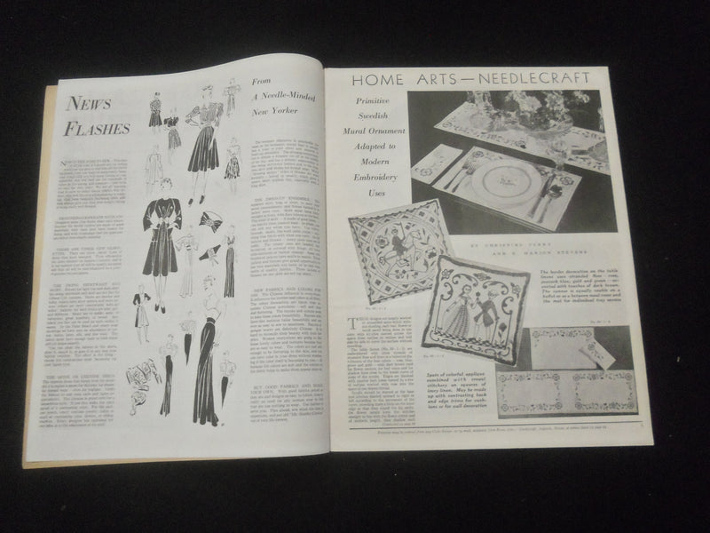 1939 JANUARY HOME ARTS NEEDLECRAFT MAGAZINE - J. FROST, INC. DESIGNER - SP 886L