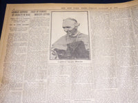 1915 JANUARY 22 NEW YORK TIMES NEWSPAPER - TEXT OF LETTER BY MERCIER - NT 7833