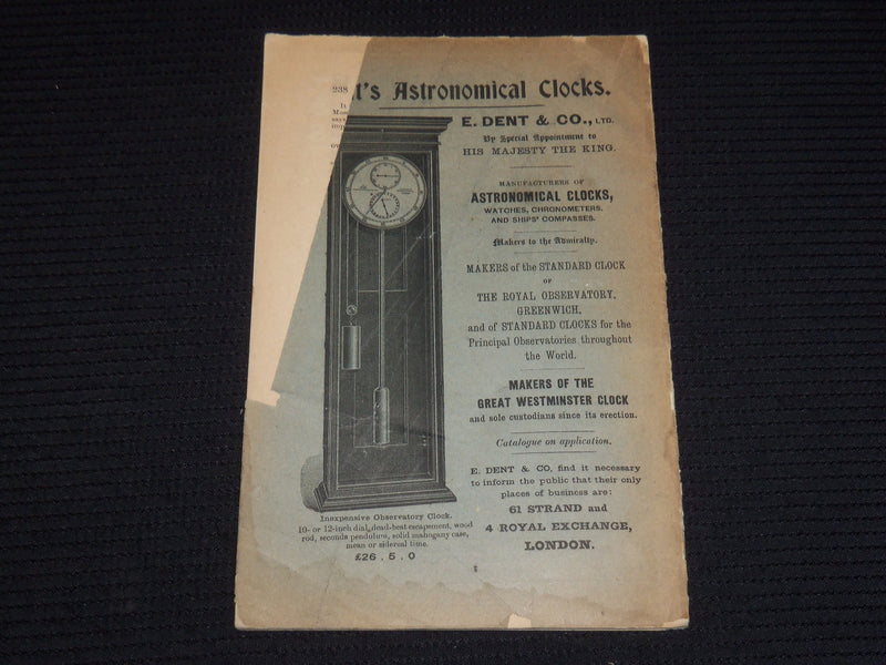 1913 MAY THE OBSERVATORY MONTHLY REVIEW OF ASTRONOMY MAGAZINE - K 558