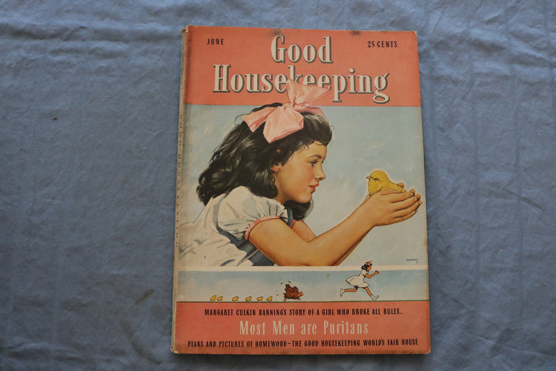 1939 JUNE GOOD HOUSEKEEPING MAGAZINE - MOST MEN ARE PURITANS COVER - SP 5397N