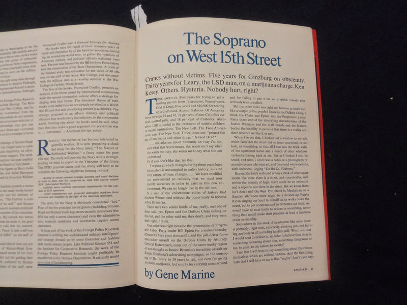 1966 AUGUST RAMPARTS MAGAZINE - BEN FRANKLIN ILLUSTRATED COVER - SP 5540O