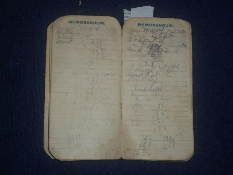 1910 CLEVELAND & WHITEHILL CO.-CATALOG & ACCOUNT BOOK - RR SPECIAL COAT - J 6445