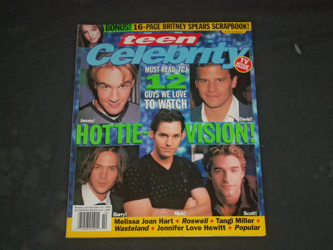 1999 OCTOBER TEEN CELEBRITY MAGAZINE - HOTTIE-VISION COVER - B 601