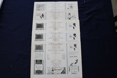 1939-1942 METROPOLITAN OPERA HOUSE PROGRAMS - LOT OF 5 - K 1700