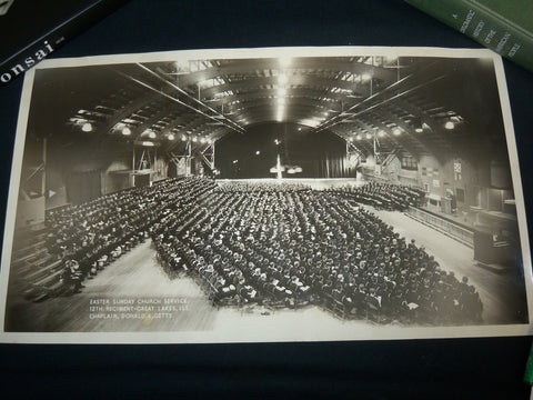 EASTER SUNDAY SERVICE WWII 12TH REGIMENT ILLUSTRATIONS PHOTO - J 6862