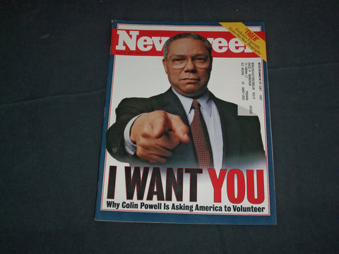 1997 APRIL 28 NEWSWEEK MAGAZINE - COLIN POWELL- I WANT YOU TO VOLUNTEER- NW 1040