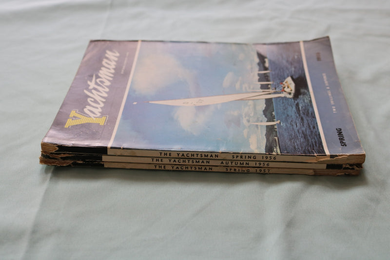 1956-1957 YACHTSMAN MAGAZINE - LOT OF 3 - K 3283